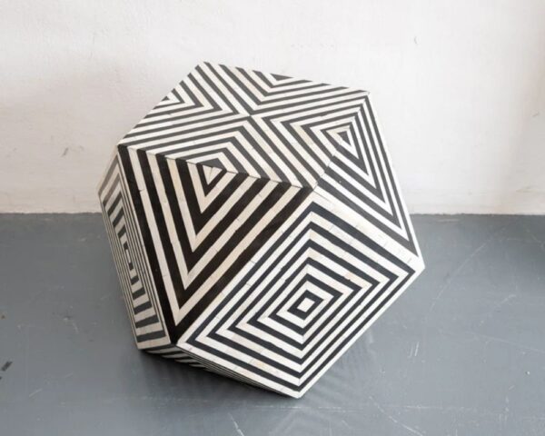 Jodhi_Bone Inlay Chevron Side Table_Stool