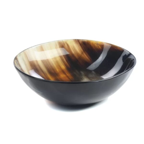 Blak/Tan Horn Bowl