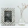 Chevron Inlay Bone Picture Frame